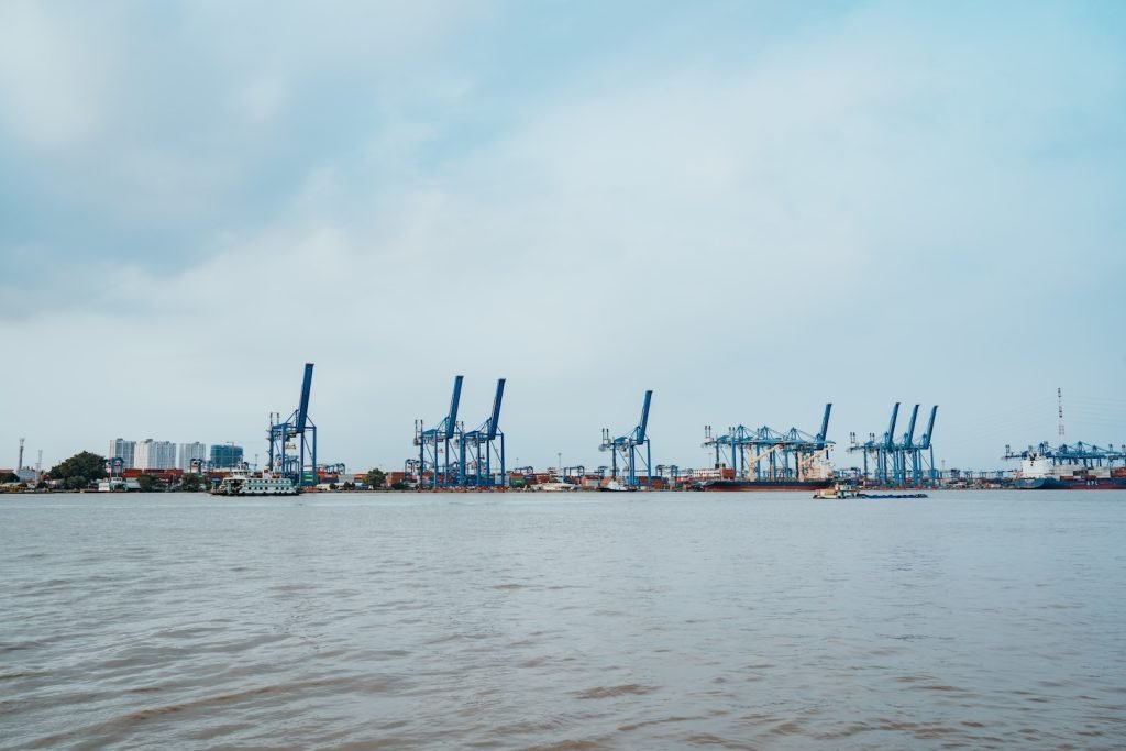 Overview of Vietnam's key ports, showcasing major shipping hubs like Ho Chi Minh City and Hai Phong, essential for international trade and logistics services by SLG Logistics